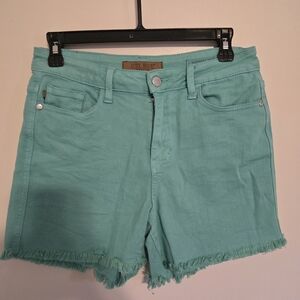 Judy Blue Women's Teal Jean Shorts Size Mediun